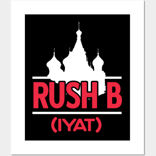 Rush B (white) Posters and Art